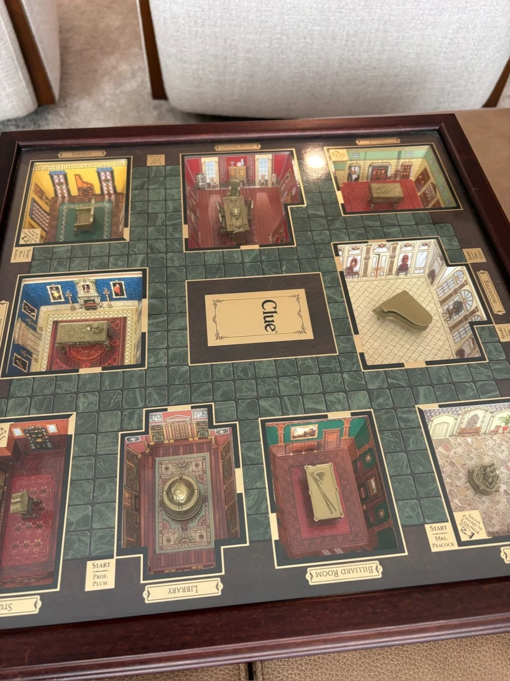 Clue Collector’s Edition Restoration Hardware Hasbro 3D Wood Board Game 2007 NIB